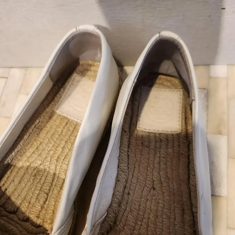 Tory Burch Leather Colorblock Espadrille Flats